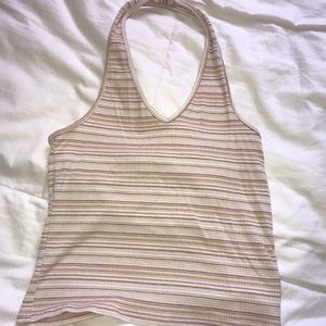 Striped halter top